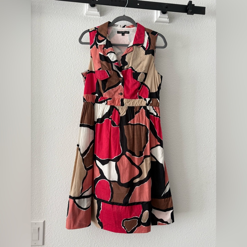Vintage Chris McLaughlin dress. 100% cotton, full lined. Great colors & quality!